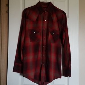 Plains Western Wear plaid shirt. Size S